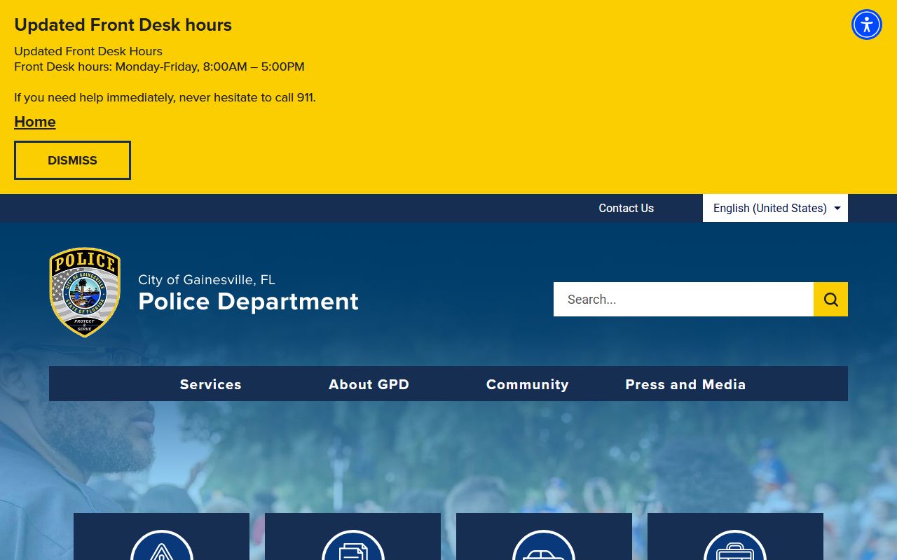 Gainesville traffic ticket records police department page