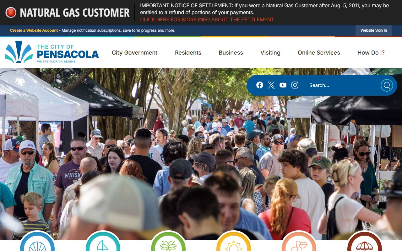 Pensacola traffic ticket records city homepage