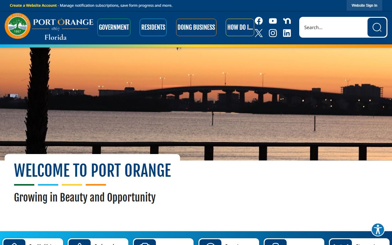 Port Orange traffic ticket records city homepage