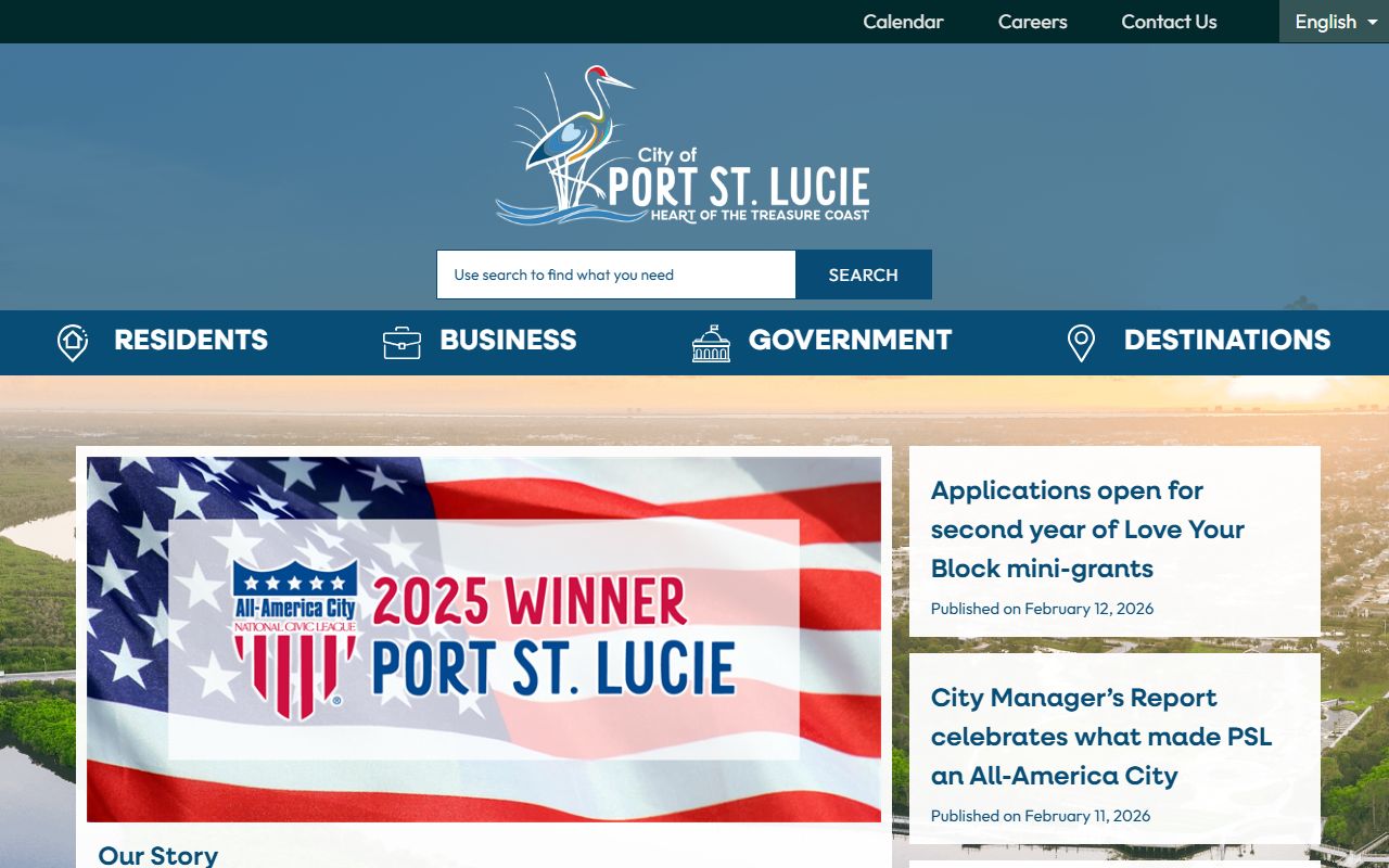 Port St. Lucie Florida traffic ticket records city homepage