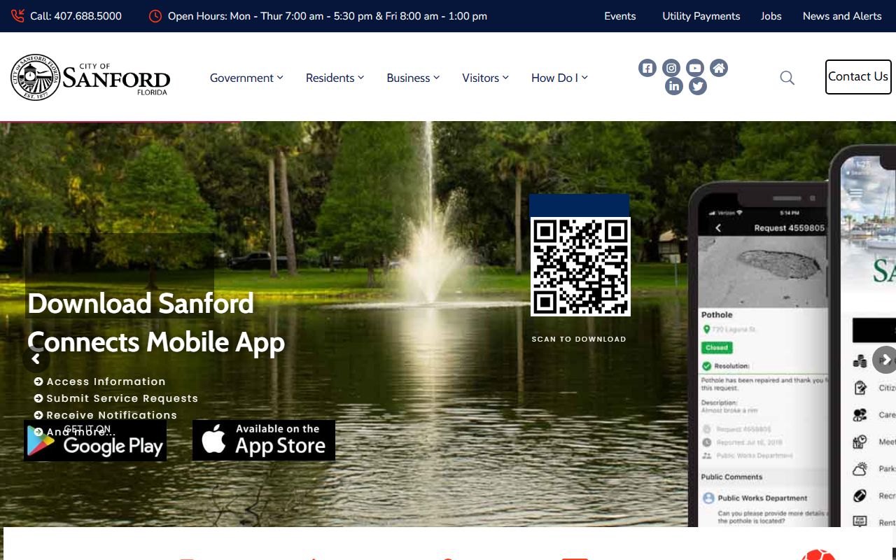Sanford traffic ticket records city homepage