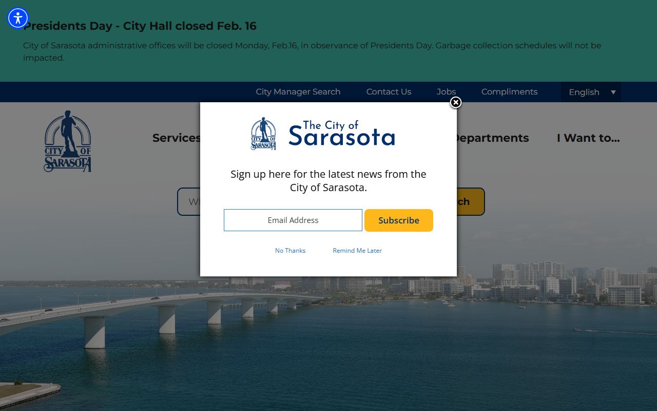 Sarasota traffic ticket records city homepage