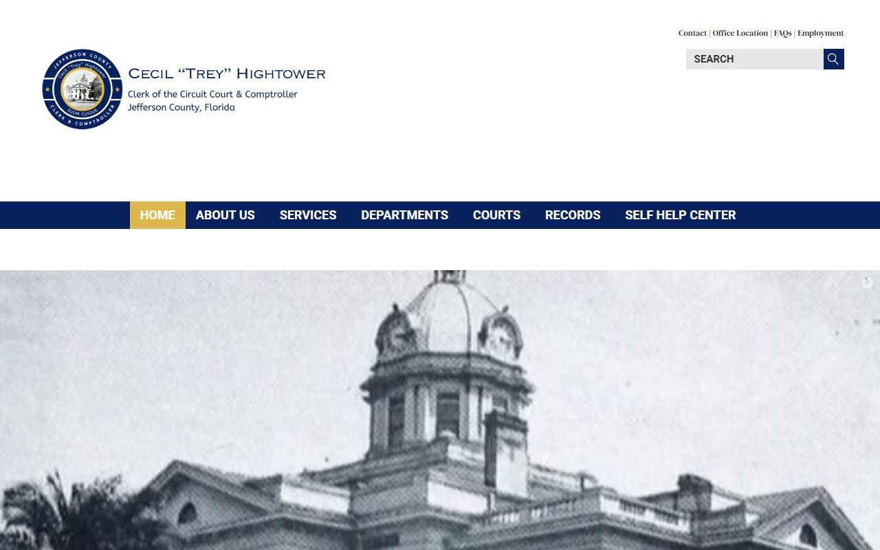 Jefferson County Clerk of Court website for traffic ticket records